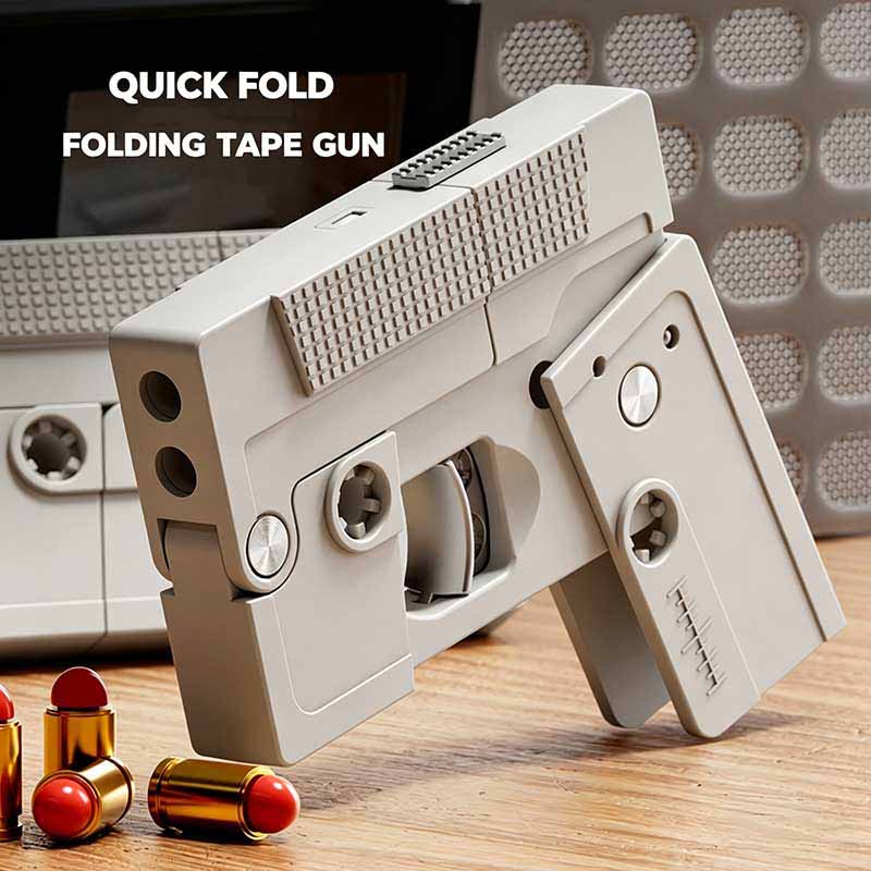 Recorded tape folding triggerless soft-bullet toy pistol | Model 028